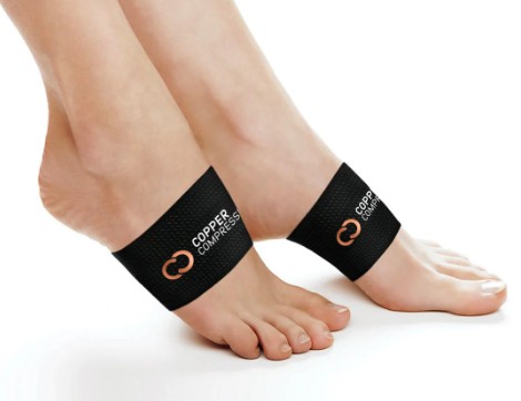 Copper Infused Arch Support Sleeve For Plantar Fasciitis