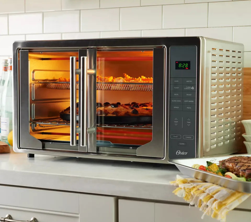 Oster XL Air Fry Digital 10-in-1 1700W French Door Convection Oven - QVC.com